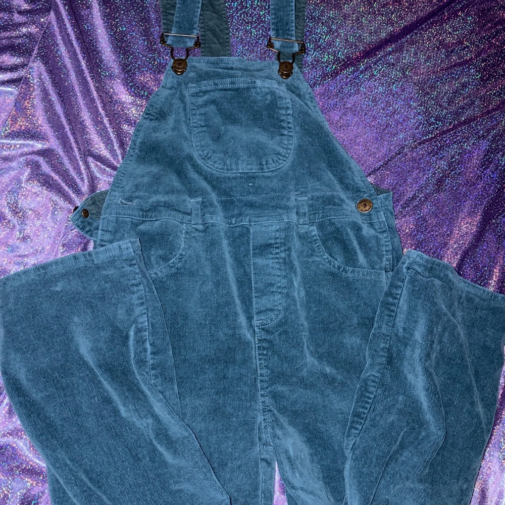 Dotty Dungarees Velvet Overalls